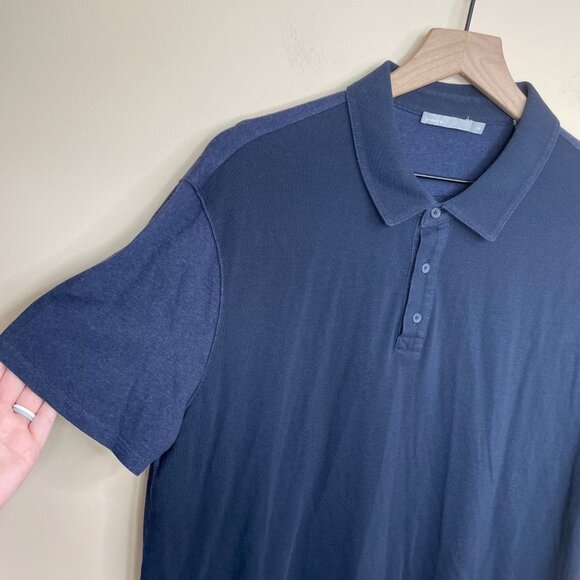 Vince Short Sleeve Polo Size XL Cotton Modal Lightweight - Picture 3 of 7